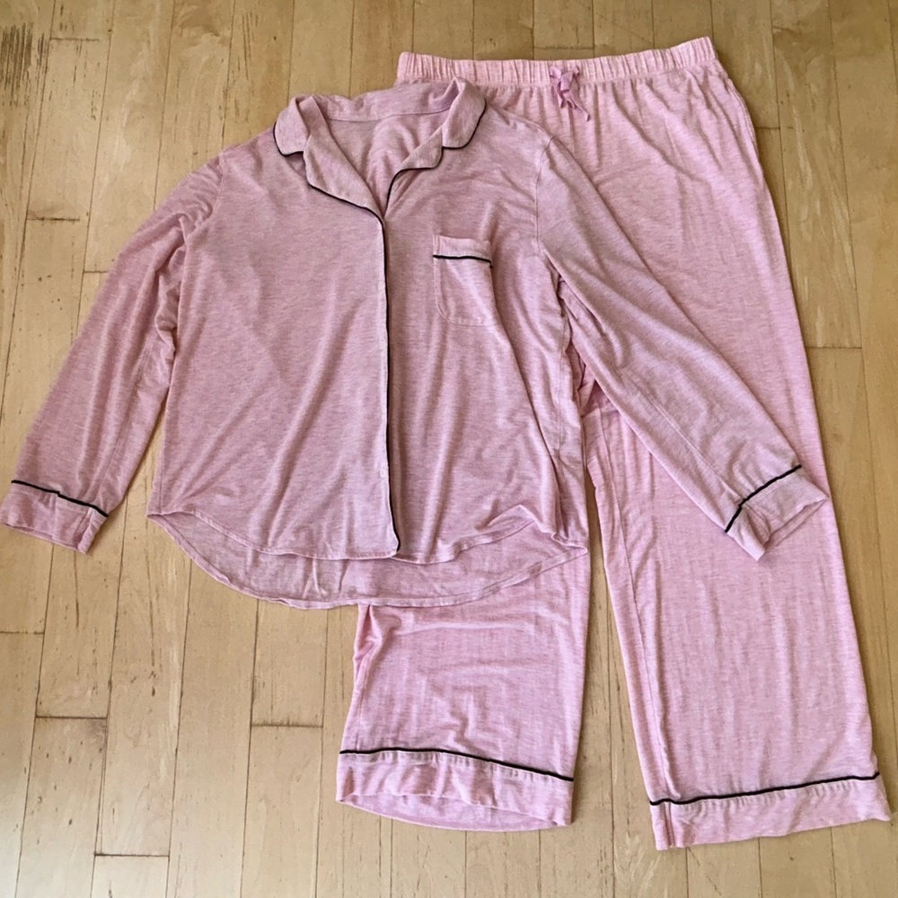 Victoria’s Secret Women's SoSoft Modal Long Pajama Set Angel Pink Size Large - Picture 5 of 16